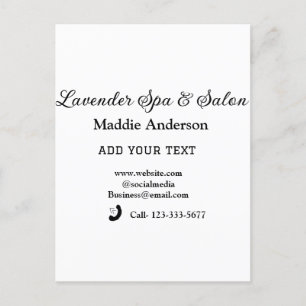 Postal salón spa de viajes playa de información turística