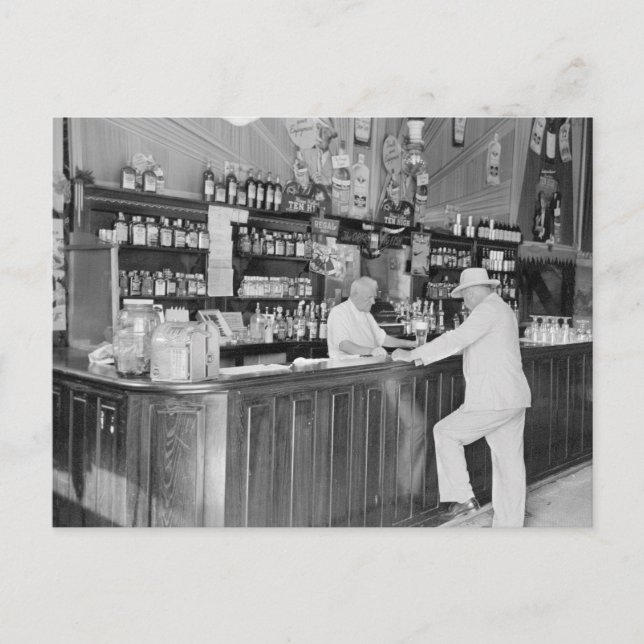 Postal Saloon de Nueva Orleans, 1938 (Anverso)