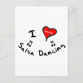 Postal Salsa Dancing Gifts - I Heart Salsa Dancing
