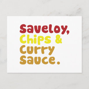 Postal Salsa de salchichas y salsa de curry.