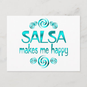 Postal Salsa me hace feliz
