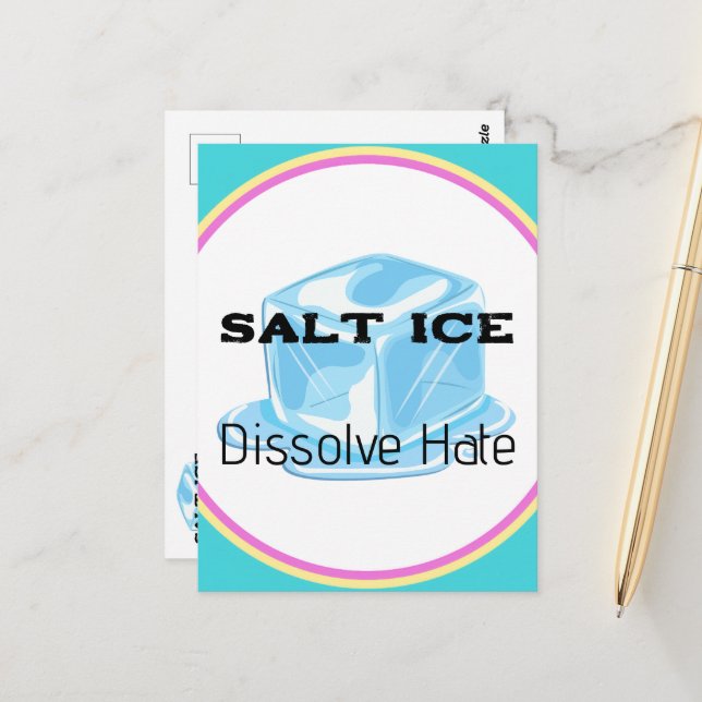 Postal Salt Ice Sticker (Anverso/Reverso In Situ)