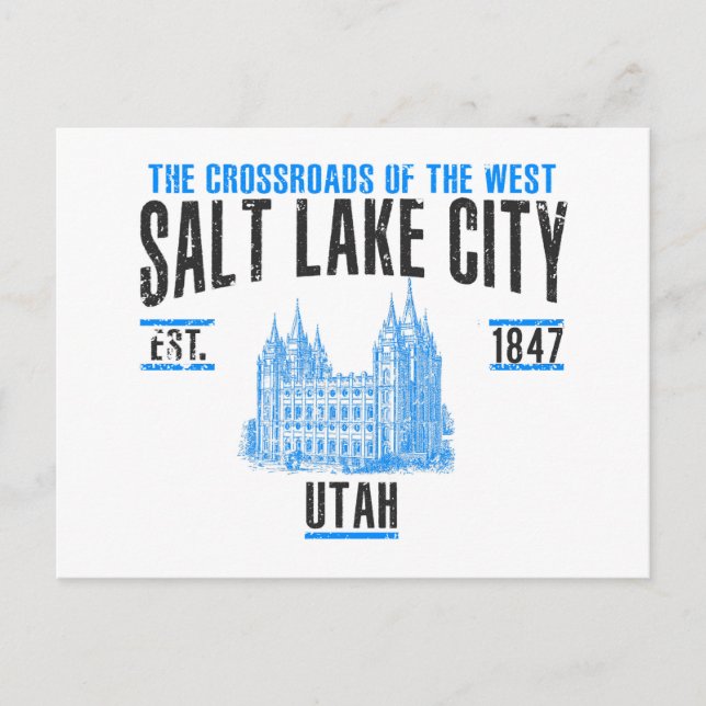 Postal Salt Lake City (Anverso)
