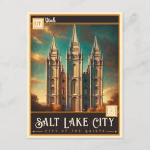 Postal Salt Lake City, Utah   Antiguo