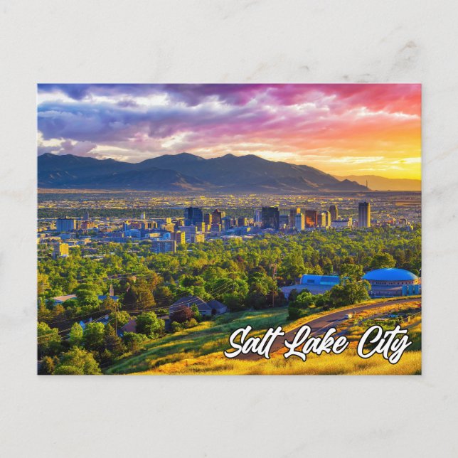 Postal Salt Lake City, Utah, Estados Unidos (Anverso)