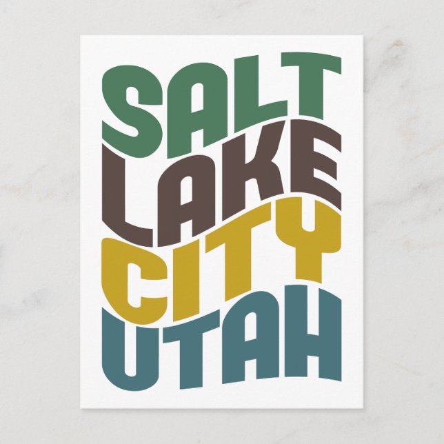 Postal Salt Lake City Utah Ola Retro (Anverso)