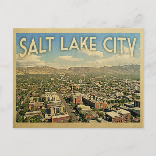 Postal Salt Lake City Utah Viajes de época