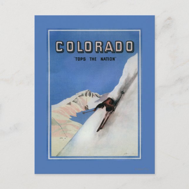 Postal Salta a la nación - Esquiando Poster promocional (Anverso)