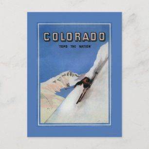 Postal Salta a la nación - Esquiando Poster promocional