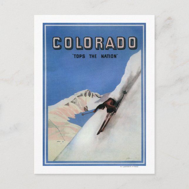 Postal Salta a la nación - Esquiando Poster promocional (Anverso)