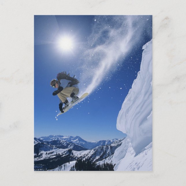 Postal Saltando al cañón del arroyo de serpientes desde C (Anverso)