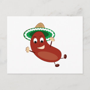 Postal Saltando Bean