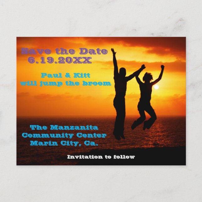 Postal Saltar la Escoba (Anverso)