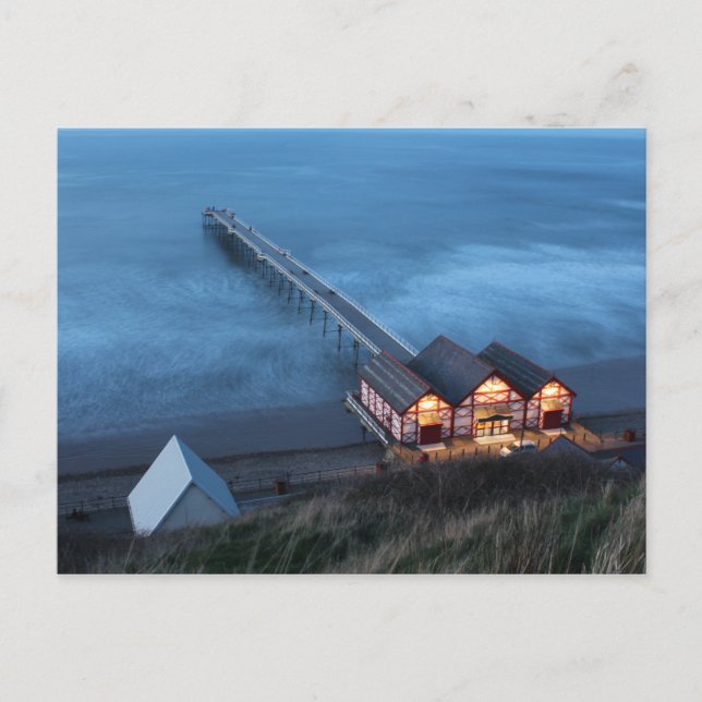 POSTAL SALTBURN PIER - SALTBURN EN EL MAR, REINO UNIDO (Anverso)