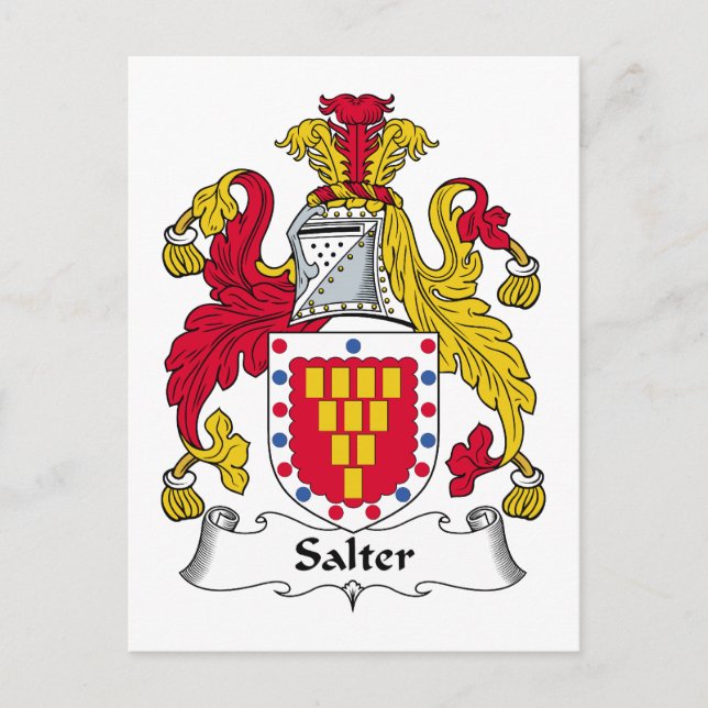 Postal Salter Family Crest (Anverso)