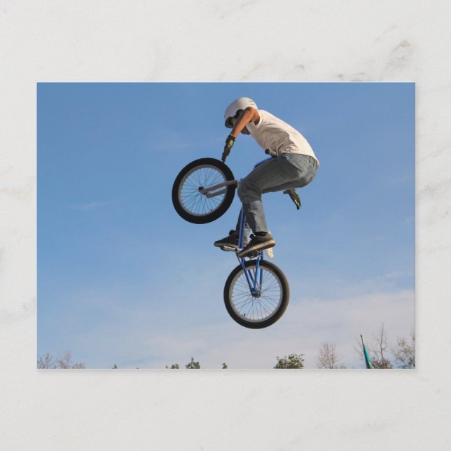 Postal Salto aéreo BMX (Anverso)