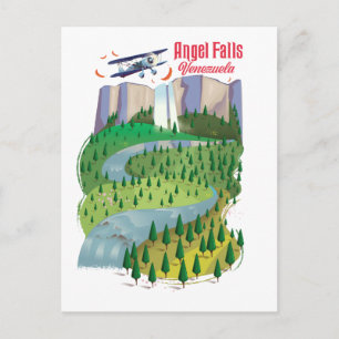 Postal Salto Ángel Venezuela