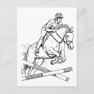 Postal Salto de caballos