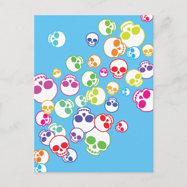 Postal Salto De Cránulos Coloridos (Anverso)