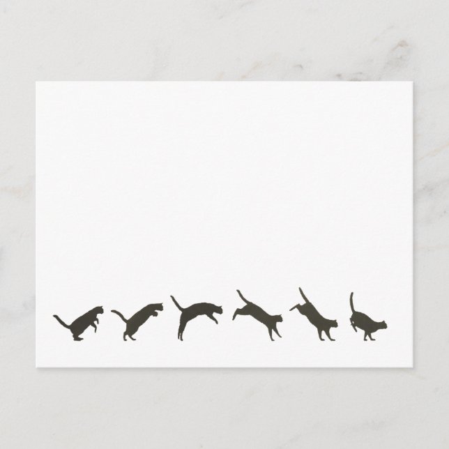 Postal Salto de gatos (Anverso)