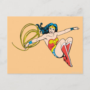 Postal Salto de mujer maravilla