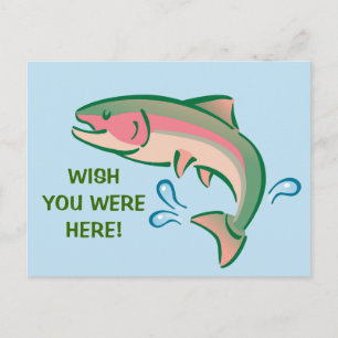 Postal Salto de peces