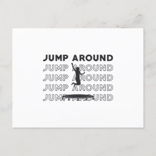 Postal Salto de Trampoline Alrededor Del Gigante De Tramp