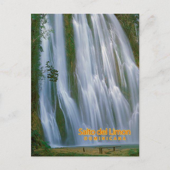 Postal Salto del Limon Dominicana (Anverso)