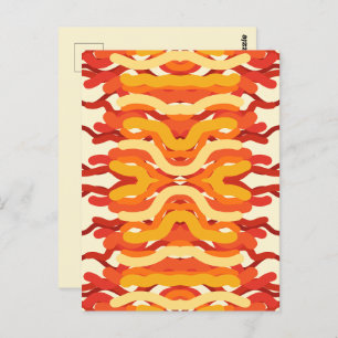 Postal Salto Del Sol Del Baile Del Arte Resumen Del Color