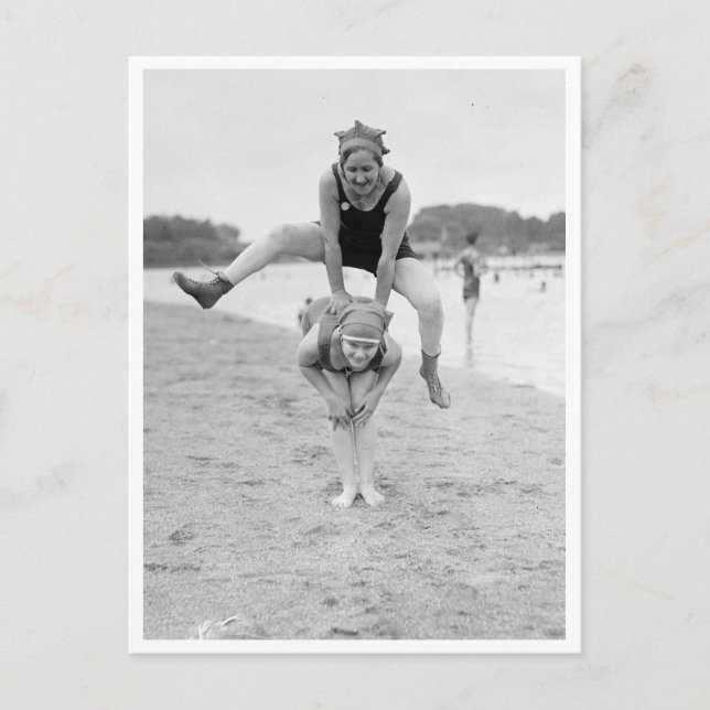 Postal Salto En La Playa (Anverso)