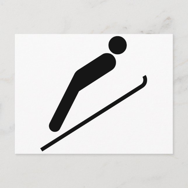 Postal Salto en Ski (Anverso)