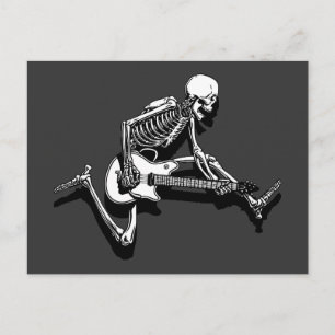 Postal Salto guitarista de Skeleton