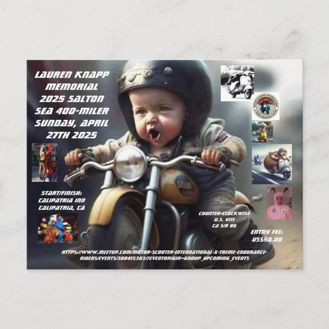 POSTAL SALTON SEA 2025 400 MILER (Anverso)