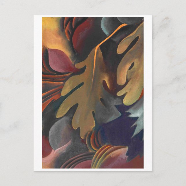 Postal Saltos bajo el agua | Georgia O'Keeffe | (Anverso)