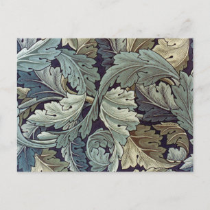 Postal Saltos de fondo de William Morris Acanthus