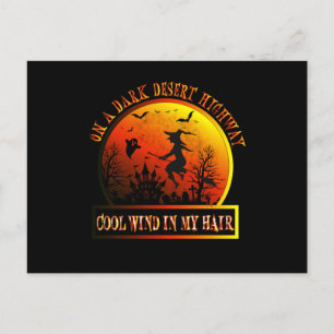 Postal Saltos De Viaje En Un Desierto Oscuro