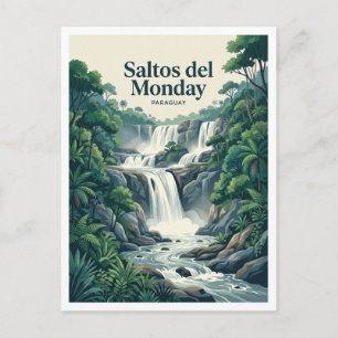 Postal Saltos del Monday Presidente Franco Paraguay