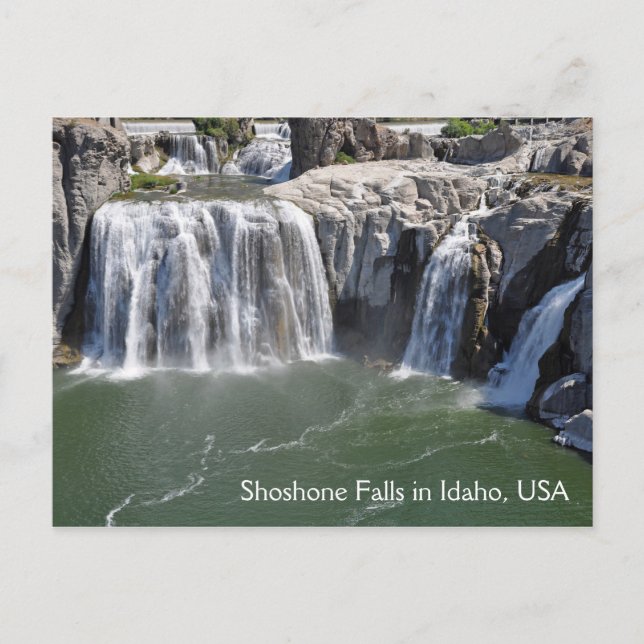 Postal Saltos Shoshone en Idaho EE. UU. (Anverso)