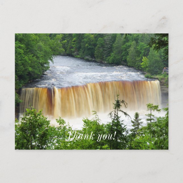 Postal Saltos superiores de Tahquamenon (Anverso)