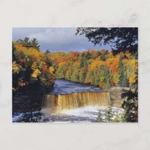 Postal Saltos superiores de Tahquamenon en UP Michigan en