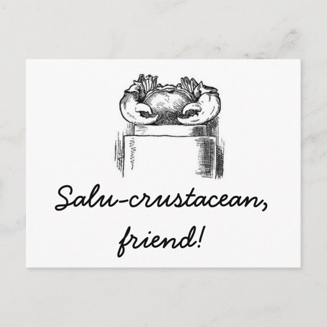 Postal Salu-crustacean (Anverso)
