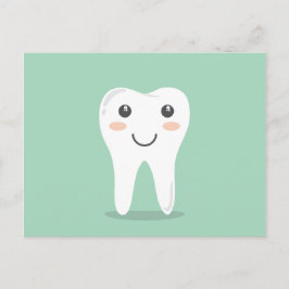 Postal Salud dental - feliz, diente sonriente