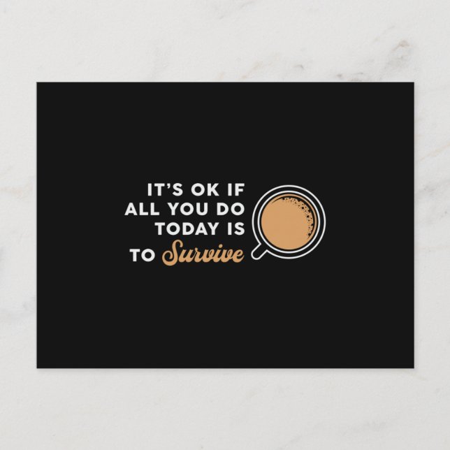 Postal Salud Mental Está Bien Si Todo Lo Que Estás Concie (Anverso)