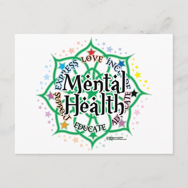 Postal Salud mental Lotus (Anverso)