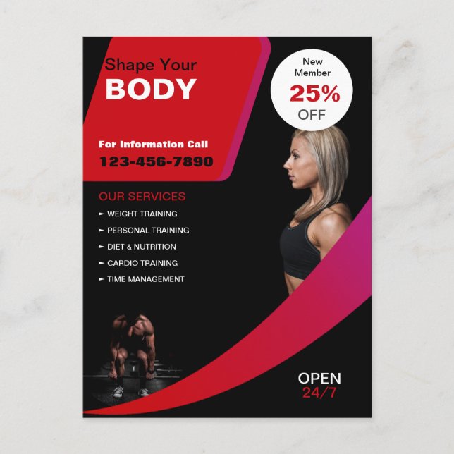 Postal Salud y Fitness (Anverso)