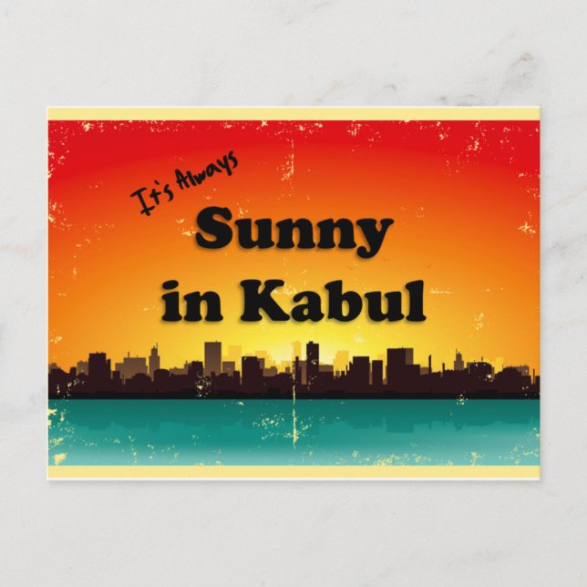 Postal ¡Saluda desde Kabul! (Anverso)