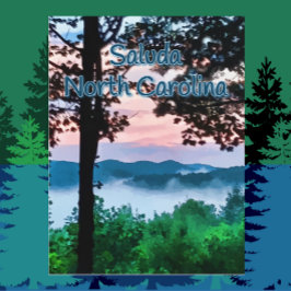 Postal Saluda, NC Mountain View y Sunset