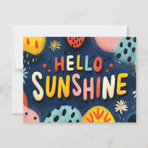 Postal Saludable Saludo "Hello Sunshine"
