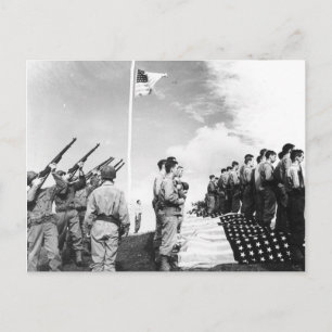 Postal Saludo a los soldados caídos en la Segunda Guerra 
