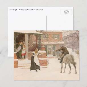 Postal Saludo al Postman de Robert Walker Macbeth